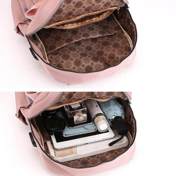 Unisex Vandtæt Multifunktionsrygsæk med USB-port