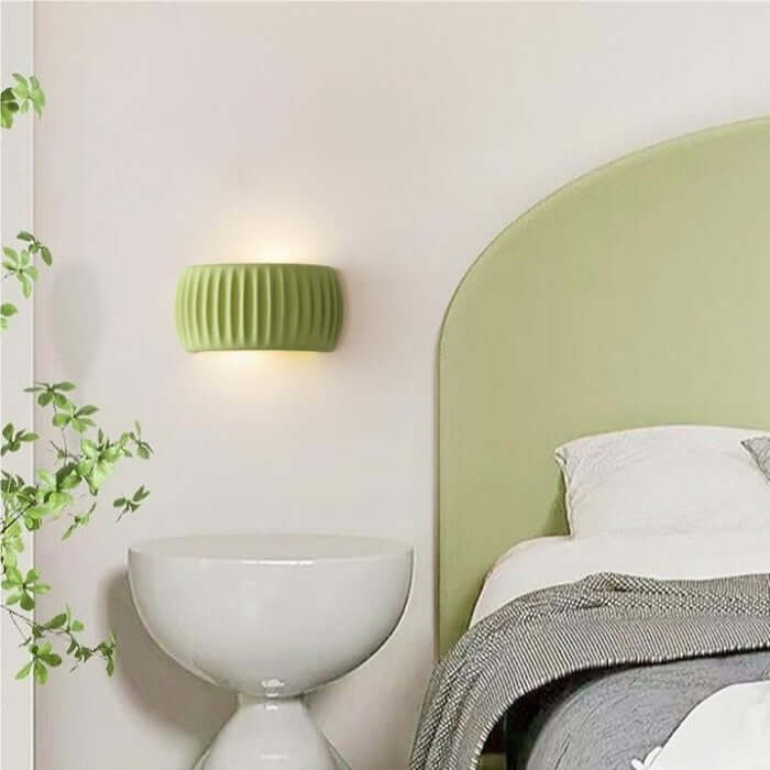 Gerillet Væglampe i Harpiks - Art Deco Stil