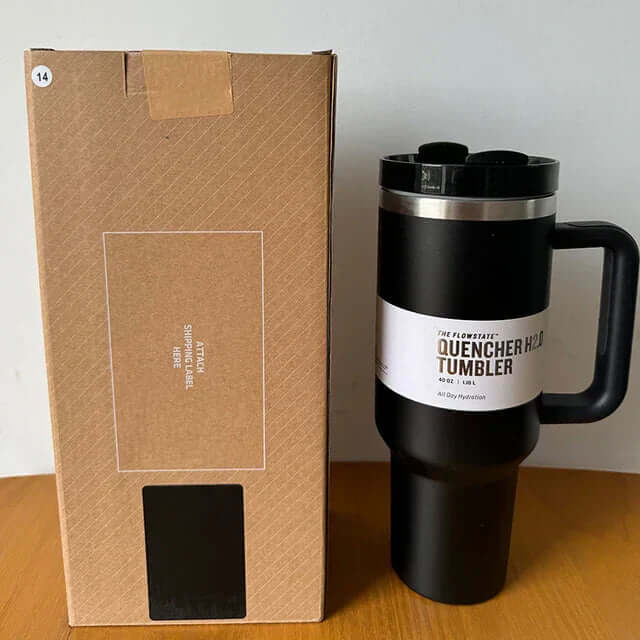 Isoleret termokop 1,2L - låg og sugerør