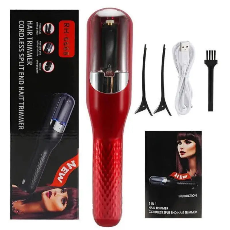 1 Pc Automatic Electric Hair Clipper, 2 in 1 Hair Edge Control Multi-Functional Type C Rechargeable Hair Split End Clipper