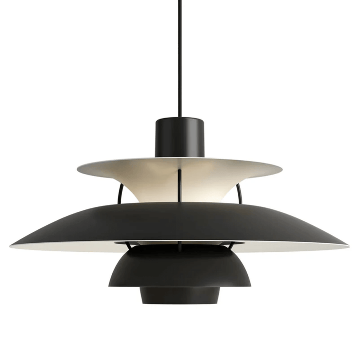Moderne farverig LED pendellampe i metal