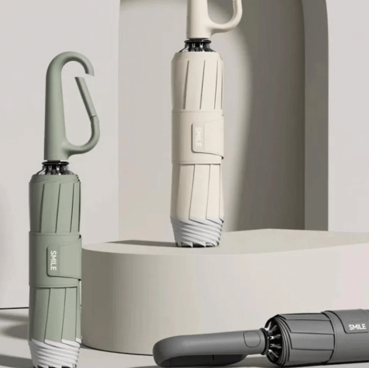 Unisex Stormsikker Paraply med Reflekser