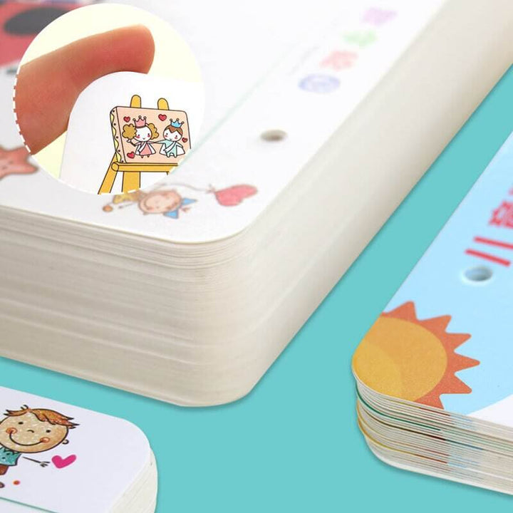 Genanvendeligt skrivehæftesæt til småbørn