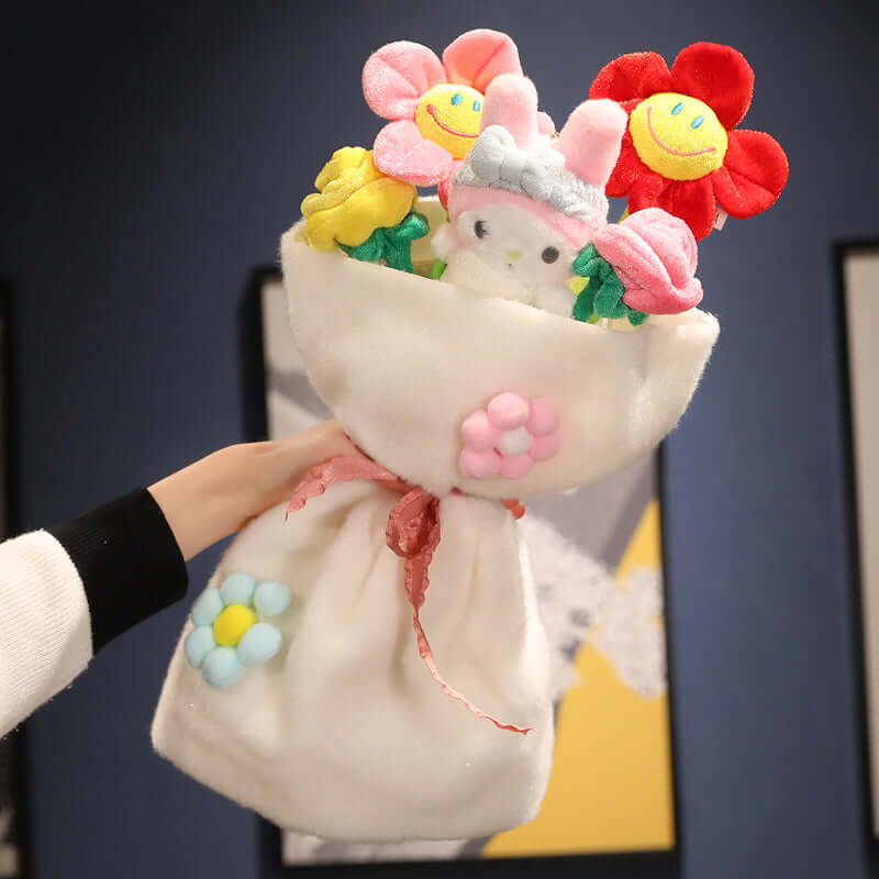 Blød Plysdyrsbuket Gave til Børn og Voksne