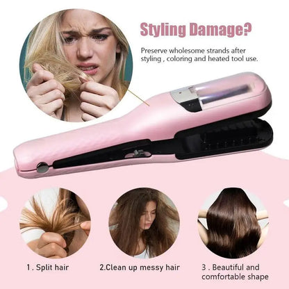 1 Pc Automatic Electric Hair Clipper, 2 in 1 Hair Edge Control Multi-Functional Type C Rechargeable Hair Split End Clipper