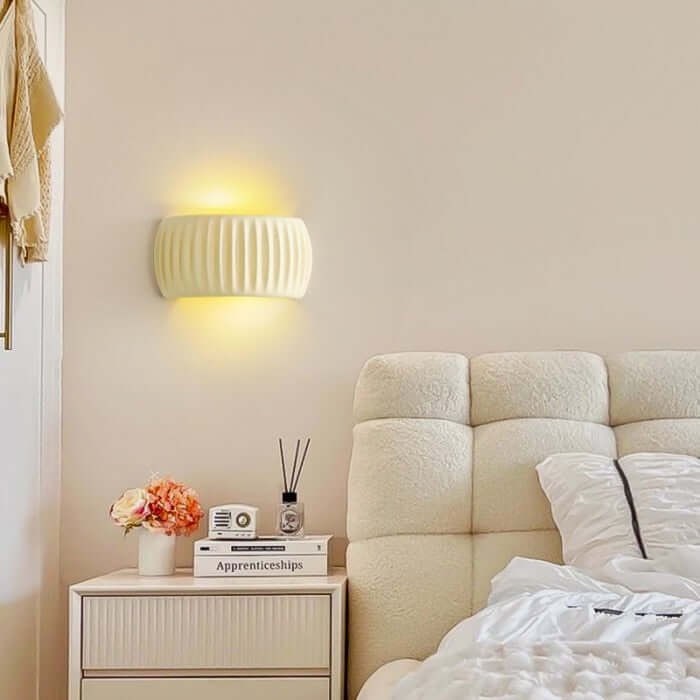 Gerillet Væglampe i Harpiks - Art Deco Stil