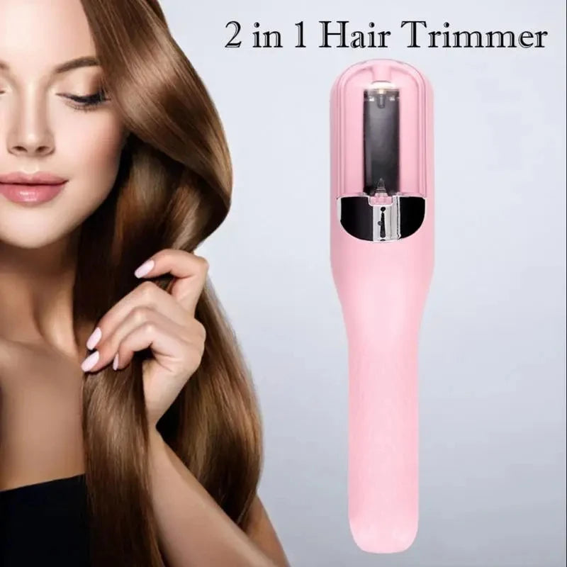 1 Pc Automatic Electric Hair Clipper, 2 in 1 Hair Edge Control Multi-Functional Type C Rechargeable Hair Split End Clipper