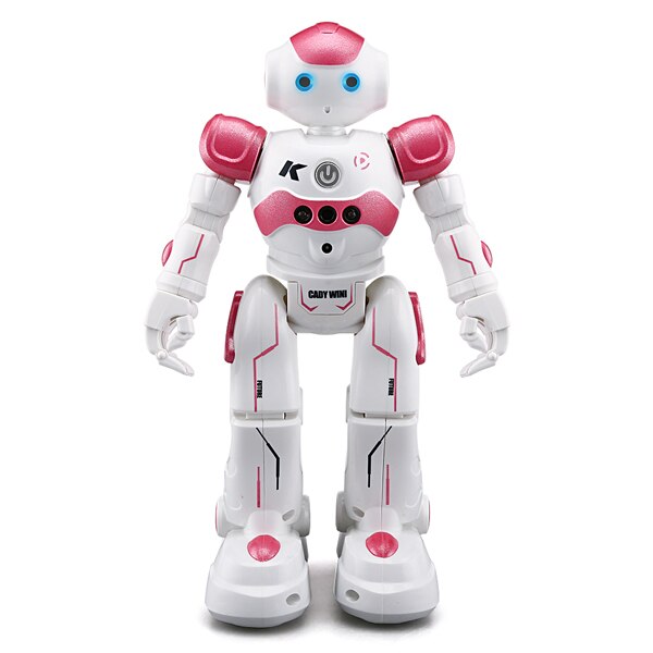 Interaktiv blå/pink uddannelsesrobot NovaBot danser og lærer, fremmer leg og uddannelse hos børn.