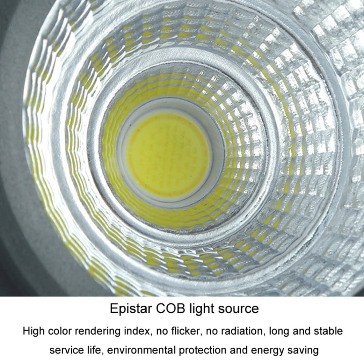 LED COB Projektør, vandtæt, alsidigt farvevalg, robust aluminiumshus, ideel til have- eller gårdsbelysning