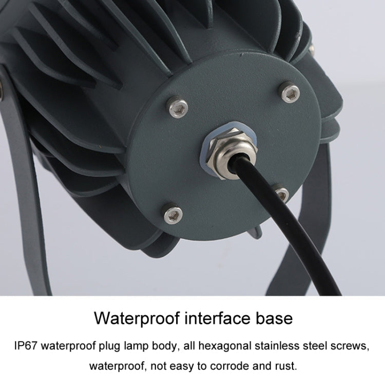 LED COB Projektør, vandtæt, alsidigt farvevalg, robust aluminiumshus, ideel til have- eller gårdsbelysning