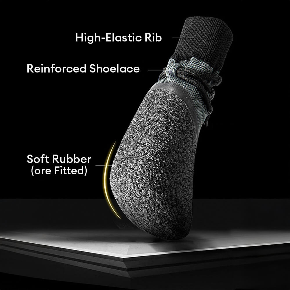 Vandtætte og skridsikre hundesko til udendørs brug med åndbart design og justerbare stropper for optimal potebeskyttelse